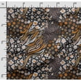 thumbnail image 2 of Soimoi Animal Skin Printed, Cotton Fleece Fabric By The Yard- Sewing Diy Stretch Fabric 56 Inches Wide Warmfabric For Hats, Coats, Gloves, Blankets - Black, 2 of 5