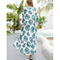 thumbnail image 5 of Swimsuit Coverup for Women Kimino Cardigan Beach Coverup Plus Stylish Print Bathing Suit Cover Ups Alsol Lamesa, 5 of 6