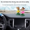 thumbnail image 6 of Yvsxxv Shaking Head Ornaments Solar Power Hawaiigirl Hula Bobbing Dancing Figurines for Home Decor Car Dashboard Decor, 6 of 7