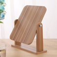 thumbnail image 6 of Yesbay 360 Degrees Rotatable Makeup Mirror with Wooden Base ,Desktop Vanity Mirror Portable Rectangle Cosmetic Mirror, 6 of 10