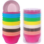 Rainbow Standard Cupcake Liners 400 Count Colorful Paper Baking Cups Disposable Cupcake Wrappers for Holiday and Party Baking Supplies