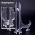thumbnail image 4 of Clear Plastic Easels Or Stand/plate Holders To Display Pictures 12pcs, 4 of 5