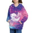 thumbnail image 3 of DISNIMO Galaxy Axolotl Hoodies for Boys Kids 6-7 Hoodie Cute Pullover Hoodie Girls and Boys Sweatshirts with Hoodies Sweatshirt for Children Long Sleeve Fall Clothes Streetwear Hoodie, 3 of 7