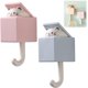 thumbnail image 1 of Lindo gato llave gancho decoración de la pared, creativo peek-a-boo animal mascota adhesivo gancho para abrigos, ganchos de soporte montado en la pared, cocina baño dormitorio puerta ganchos,, 1 of 5