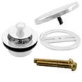 thumbnail image 2 of Westbrass Sch. 40 PVC Bathtub Assembly with Floating Overflow and Lift & Turn Drain, Powder Coat White, 2 of 11