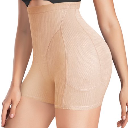 

Eleady Women Seamless Butt Lifter Padded Shapewear Tummy Control Panties Waist Trainer Body Shaper Hip Enhancer Underwear (Beige 3X-Large)