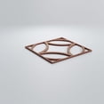 thumbnail image 3 of Ekena Millwork 7 3/8"W x 7 3/8"H x 1/4"T Extra Small Crosby Decorative Fretwork Wood Wall Panels, Walnut, 3 of 14