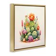thumbnail image 3 of Stupell Industries Southwestern Desert Spring Cacti Gold Floating Frame Canvas Art, 18 x 18, by Andrea Haase, 3 of 8