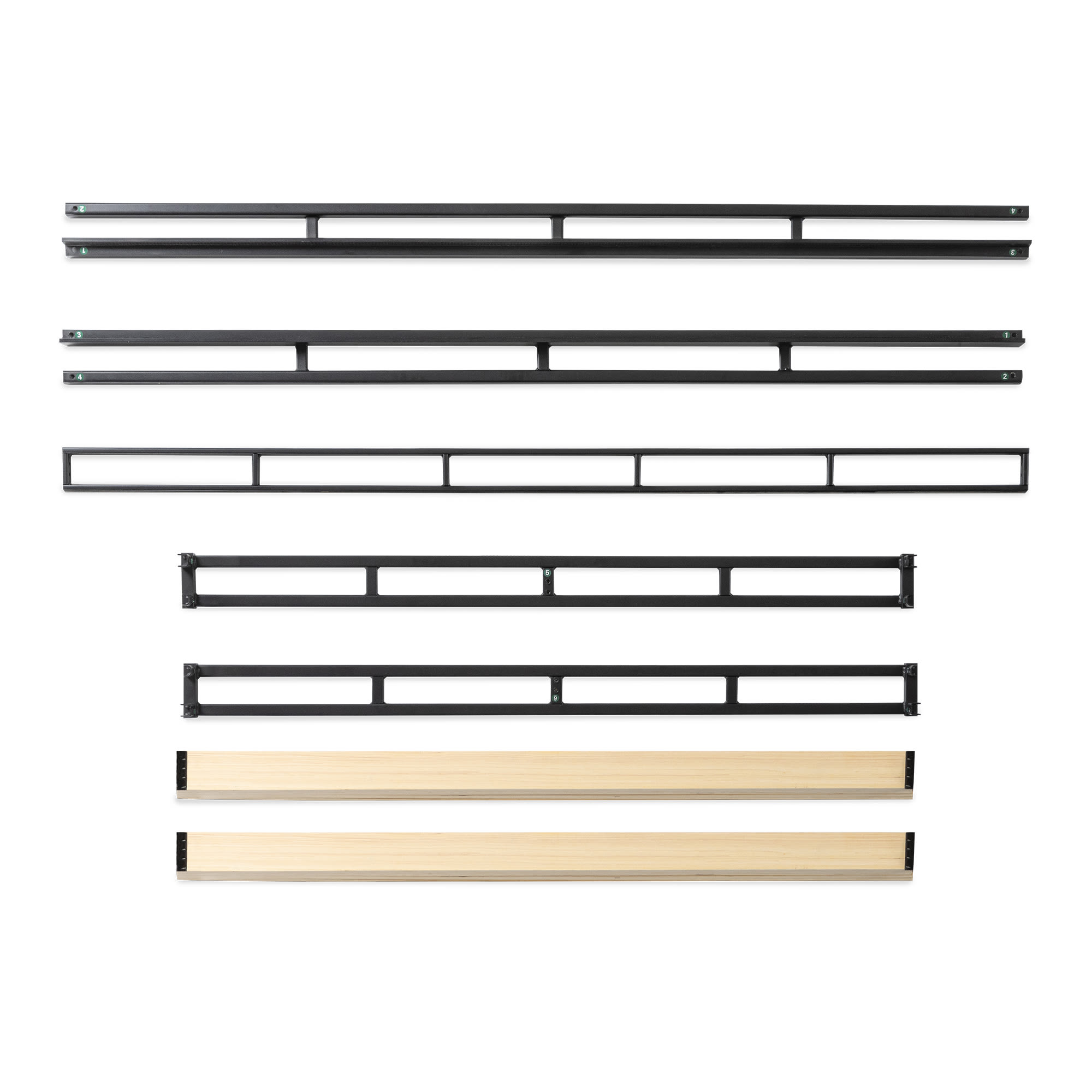 Best Price Mattress 4" Metal Box Spring Mattress Support with Wood Slats, Twin