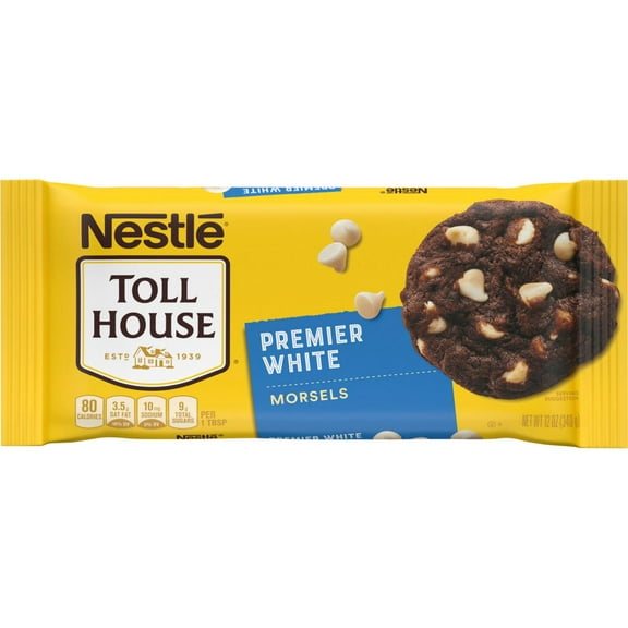 Pack of 2 Nestle Toll House Premier White Morsels Baking Chips, 12 oz (Package May Vary)