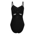 thumbnail image 5 of TSSOE Classic V-Neck Camisole Dance Leotards for Women Cotton Spaghetti Straps Ballet Costume Black XS, 5 of 7