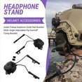 thumbnail image 5 of Adjustable Flip Ear Cups Fixed Bracket Helmet Accessories Black, 5 of 5