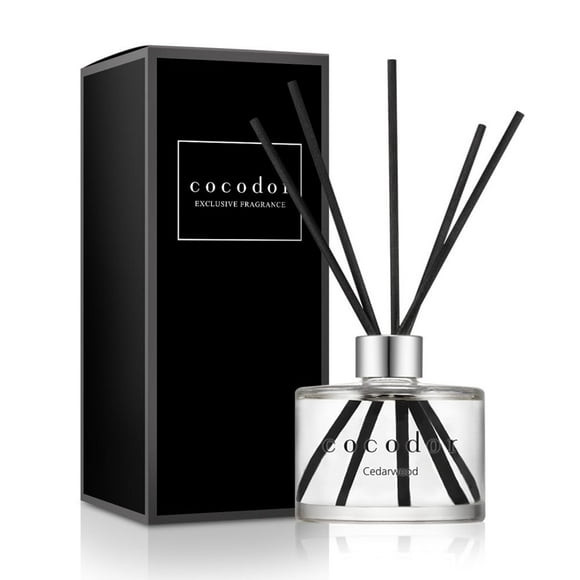 COCODOR Signature Reed Diffuser/Cedar Wood/6.7oz/1Pack / Home Fragrance Scent Essential Oil Stick Diffuser for Bedroom Bathroom Home D cor