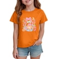thumbnail image 5 of NIEWTR Kids Girls Halloween Cartoon Character T-Shirt, Soft Cotton Ghost Print Short Sleeve Casual Autumn Daily Wear Top(1-2 Years), 5 of 7