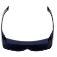 thumbnail image 4 of Calabria Cover-Ups Fit Over Sunglasses, Smoke Grey, Black Frame, UV 400 Wraparound Sun Protection for Prescription Glasses, Large-Style, Acetate Frame, Unisex Eyewear, 4 of 4