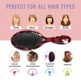thumbnail image 7 of Red Christmas Snowman Pattern Hair Brush,Girls Detangling Hair Brush,Glide Through Tangles with Ease for Wet & Dry Hair,8.8"X2.8", 7 of 7