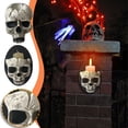 thumbnail image 4 of Gothic Skull Candle Holder for Halloween,Spooky Simulated Skeleton Candlestick Holders Crafts,for Halloween Home Party Graveyard Outdoor Bar Decoration, 4 of 5