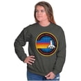 thumbnail image 4 of Retro NASA Space Shuttle Rainbow Sweatshirt for Men or Women Brisco Brands L, 4 of 6