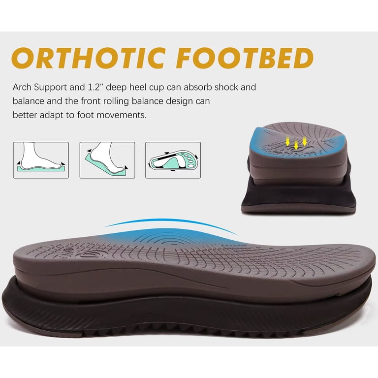 ONCAI Arch Support Adjustable Straps Men\'s Hiking Walking Sandals size 15 Amazon.com | ONCAI Men main image 4