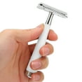 thumbnail image 1 of Manual Razors, Stable Sliding Wide Application Safety Razors High Safety  for Home for Barber Salon Beige,White, 1 of 7
