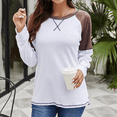 thumbnail image 2 of fatyb Long Sleeve Shirts for Women Color Block Loose Tee Shirts Casual Crewneck Pullover Summer Tops, 2 of 7