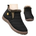 thumbnail image 3 of Gyexs Snow Boots for Women Waterproof, Winter Shoes for Women 2025 Dressy, Fuzzy, Slip-On, Chukka, Cap Toe, Winter Clothes, Black, Size 8, 3 of 8