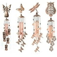 thumbnail image 5 of Tnobhg Butterfly Bird Wind Chimes Outdoor Hanging Decor Creative Shape Rustproof Corrosion Resistant Crisp Sound Tube Wind Chime Pendant, 5 of 8