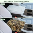 thumbnail image 4 of Renewold Car Center Console Pad Comfortable Armrest Box Protector Soft Hand Rest Pillow for Car Seat Organizer Arm Rest Cushion Protective Cover Automobile Decor, Deer Camo Hunting Forest Yellow, 4 of 9