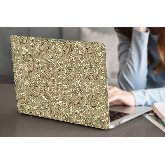 KSK KAISHEK Plastic Hard Shell Cover for 2017 - 2010 Released Old MacBook Air 13 inchs Not Retina Display Model: A1369 & A1466 Golden A 7