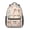 Cat and Scarf, variant on Space Cat Coloring Page White Pattern Backpack for School, Cute School Bag with Adjustable Shoulder Straps and Padded Back, 15.3"x11"x6.7"