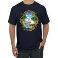 thumbnail image 1 of Wild Bobby, Enjoy Life Vintage Beach Surf Sailboat, Pop Culture, Men Graphic Tee, Navy, 3X-Large, 1 of 4