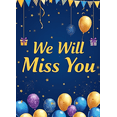 thumbnail image 4 of Decorative Design Farewell Banner Colorful Balloons We Will Miss You for Farewell Party Office Graduation Retirement, 4 of 8