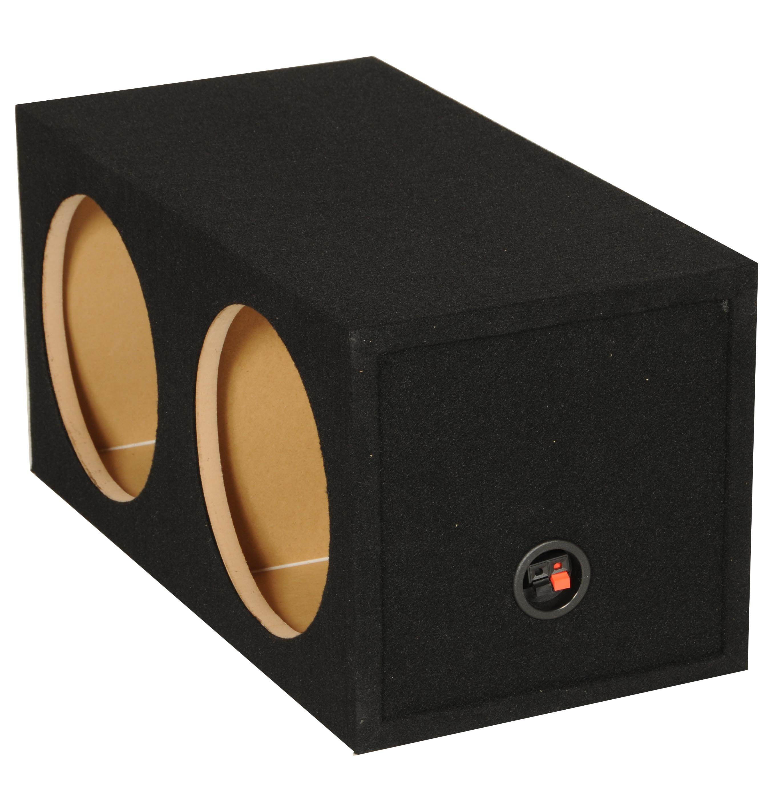 QPOWER 15" Dual Sealed Car Audio Subwoofer Box Enclosure 34 x 13 x 13 (2 Pack)