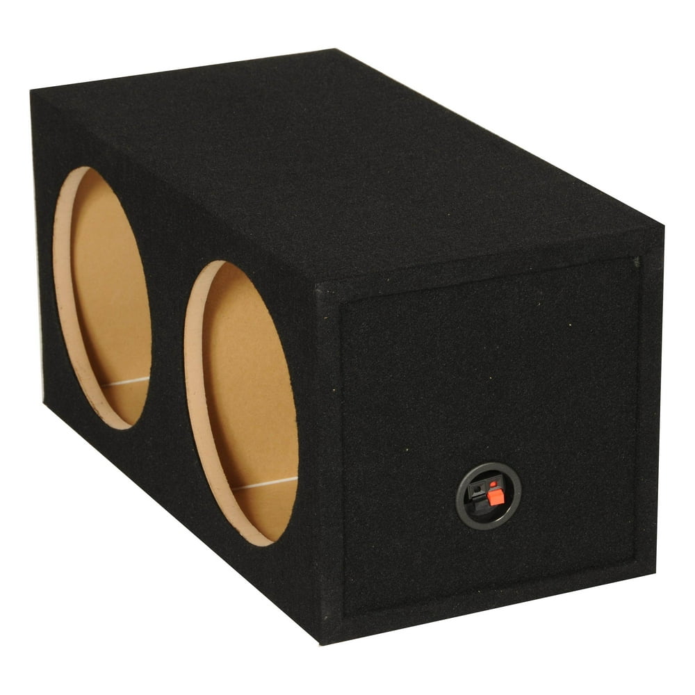 QPOWER 15" Dual Sealed Car Audio Subwoofer Box Enclosure 34 x 13 x 13