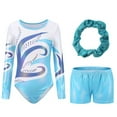 thumbnail image 1 of Leotards for Girls Gymnastics Embroidery Glitter Tumbling Shorts Bottoms 5-12Y, 1 of 1
