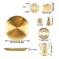 thumbnail image 5 of "Quemador De Incienso Palo Santo Porta Incienso Con Cenicero Dorado ", 5 of 5
