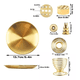 thumbnail image 5 of "Quemador De Incienso Palo Santo Porta Incienso Con Cenicero Dorado ", 5 of 5