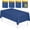 Navy Blue, variant on 8 Pack 54" x 108" Premium Black Plastic Table Cloth,Disposable Rectangle Tablecloths Waterproof Table Cover for Birthday Wedding Anniversary Graduation Party Decorations Supplies