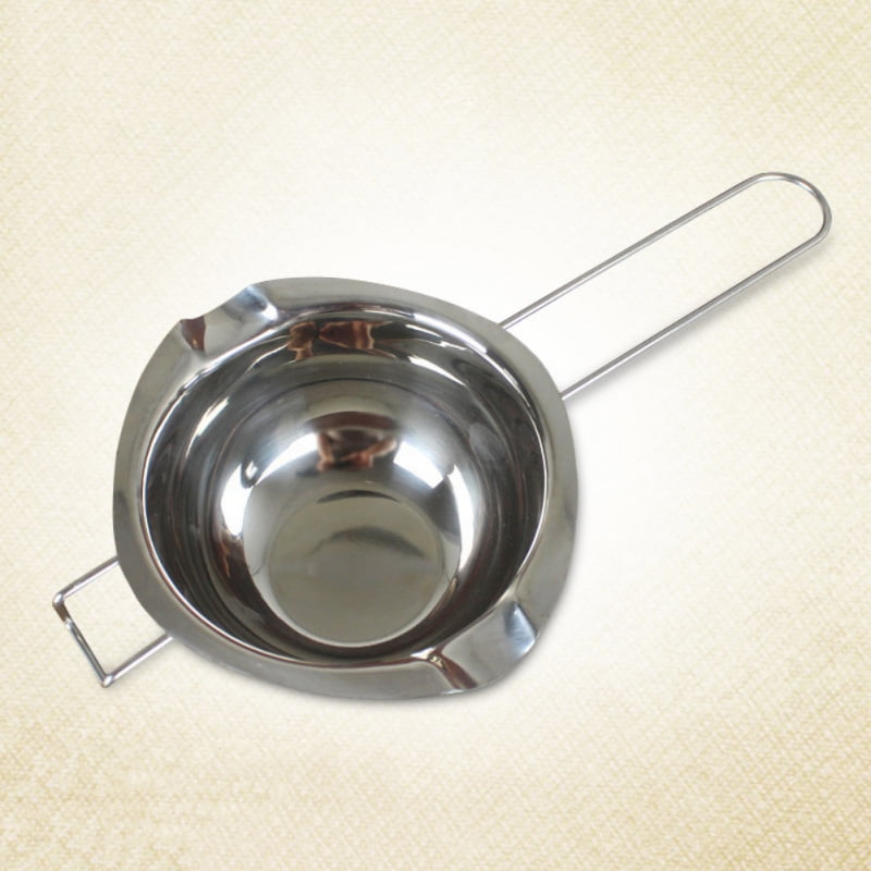 BESTONZON Stainless Steel Double Boiler Pot for Melting Chocolate,Candy No Lid Butter and Candle with Red Handle 
