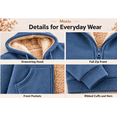 thumbnail image 7 of Moxiu Fleece Zip Up Jacket for Men Warm Sherpa Lined Winter Hooded Jacket Casual Cozy Fuzzy Insulated Coat with Pocket Beige,XXXL, 7 of 7