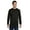 Black, variant on Men's 100% Organic Cotton Classic Long-Sleeve T-Shirt - BLACK - 2XL