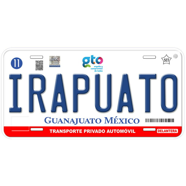 Irapuato Guanajuato Mexico Novelty Car License Plate 