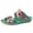Green, variant on VerPetridure Women's Sandals Summer Casual Retro Dimensional Flower Material Stitching Sandals Vintage Wedge Shoes