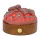 thumbnail image 2 of Fogata luz nocturna llama luz nocturna artesanía decoración de la habitación lámpara de mesa lámpara de noche para regalo de San Valentín, sala de est base marrón, 2 of 8