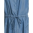 thumbnail image 4 of Time and Tru Women's Sleeveless Utility Dress, Sizes XS-XXXL, 4 of 5