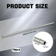 thumbnail image 2 of 1set 10pcs 304 Stainless Steel Hollow Tube Stainless Steel color 30.6x0.6cm Inner Diameter: 0.4cm, 2 of 6