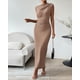 thumbnail image 3 of BTFBM - Vestido ajust fruncido para mujer, de verano, casual, sin mangas, con abertura en la espalda, elegante, club, fiesta de noche, cóctel, vestido largo, 3 of 3
