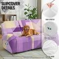 thumbnail image 6 of ZIATUBLES Irregular Geometry Printed Recliner Cover for 3-Seater Reclining Sofa, Stretch Recliner Couch Covers with Pockets Set of 8, Elastic Polyester Spandex Furniture Protector for Living Room, 6 of 9