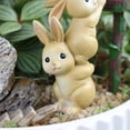 thumbnail image 5 of FYHALE Modern Abstract Bunny Sculpture Geometric Rabbit Statue Resin Art Figurine for Home Decor Living Room Bedroom Office Desk Minimalist Ornament Gift for Easter Housewarming, 5 of 7
