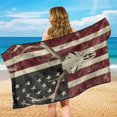 thumbnail image 6 of XYZCANDO Car Seat Towel Cover Deer Skull Flag Versatile Car Seat Towel for Gym Camping Swimming, Easy Install Sweat Absorption Car Seat Towel Protector for Cars Trucks, 6 of 11